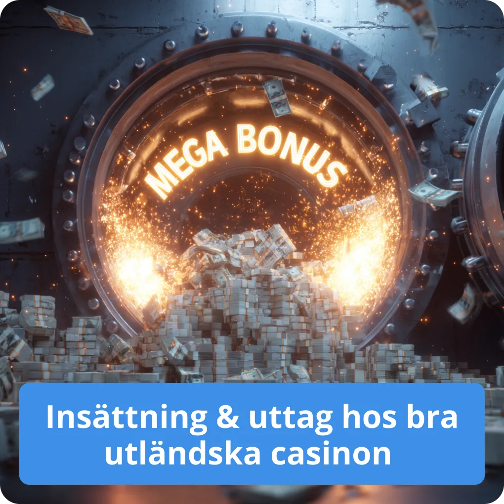 Insättning & uttag hos bra utländska casinon – betalningar Insättning & uttag hos bra utländska casinon